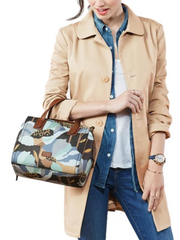 Fossil ZB6907992 Emma Satchel Dark Floral
