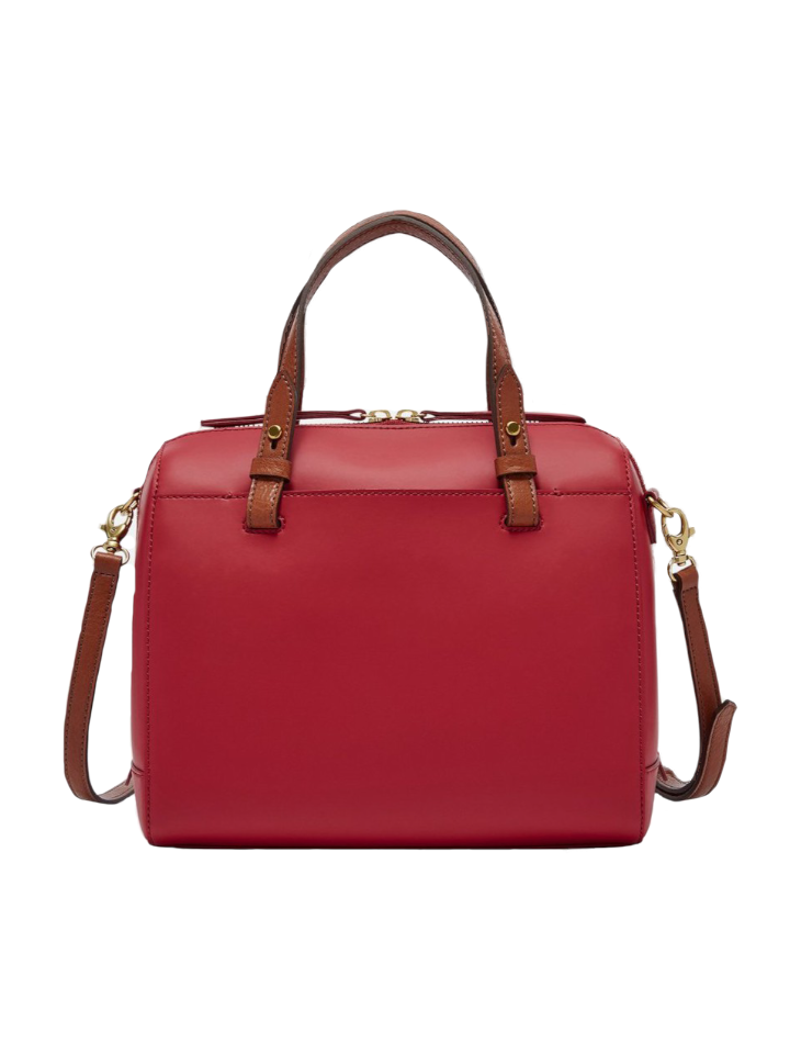 Fossil rachel satchel outlet red