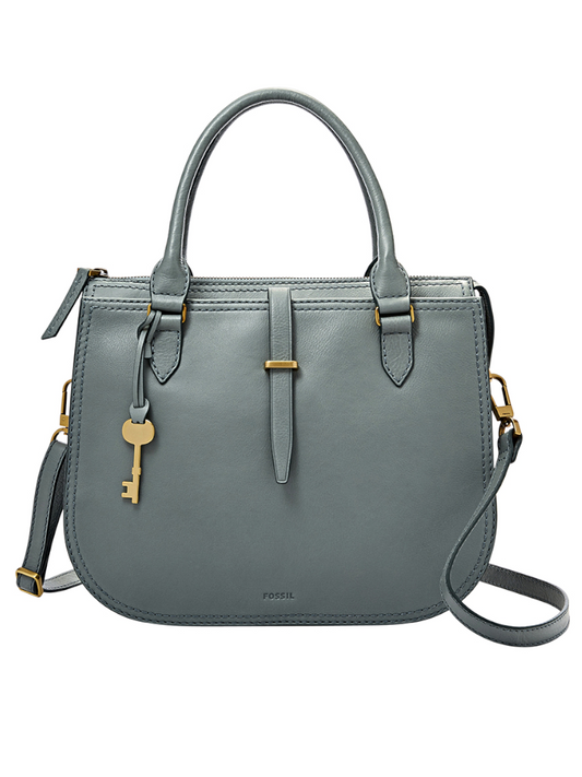 Fossil ZB7412494 Ryder Large Satchel Bag Blue Steel