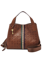 Fossil-ZB7838914-Maya-Satchel-Brown-Multi-Balilene-depan
