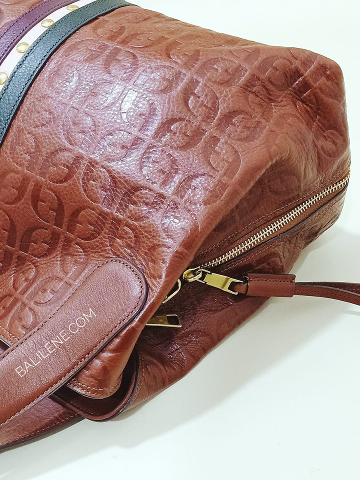 Fossil-ZB7838914-Maya-Satchel-Brown-Multi-Balilene-tampak-samping