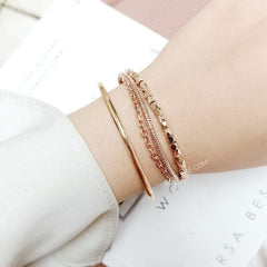 Fossil BQ3148SET Blythe Three-Hand Rose Gold Tone Stainless Steel And Jewelry Gift Set