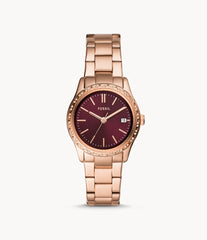 Fossil BQ3564  Adalyn Three Hand Rose Gold Tone Stainless Steel Watch
