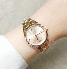 Fossil BQ3639 Rye Three-Hand Date Rose Gold-Tone Stainless Steel Watch