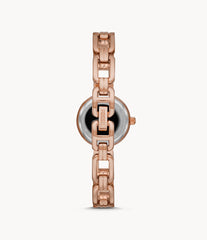 Fossil Bq3560 Kerrigan Mini Three Hand Rose Gold Tone Stainless Steel Watch