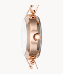 Fossil Bq3560 Kerrigan Mini Three Hand Rose Gold Tone Stainless Steel Watch
