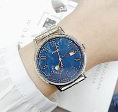 Fossil ES3994 Vintage Muse Blue Dial Ladies Watch