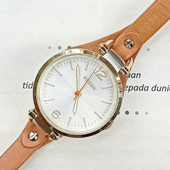 Fossil Es3565 Georgia Tan Leather Watch
