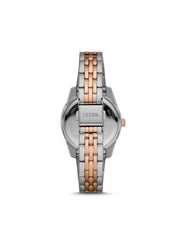 Fossil Es4821 Scarlette Mini Three-Hand Two-Tone Stainless Steel Watch