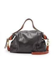 Fossil SHB1847015 Sadie Satchel Handbag Black Brown