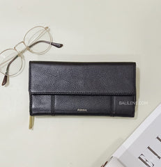 Fossil Swl3009001 Jori Flap Clutch Black