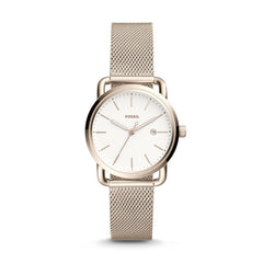 Fossil Es4349 The Commuter Three-hand Date Pink Watch