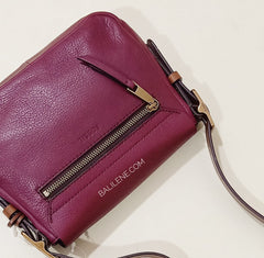 Fossil ZB6759609 Harper Small Saddle Crossbody Wine Bag