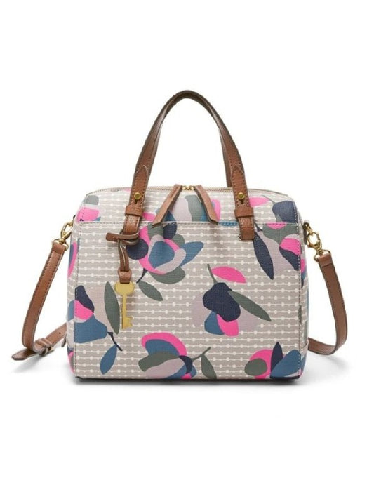 Fossil ZB7314782 Rachel Satchel Floral Multi / White