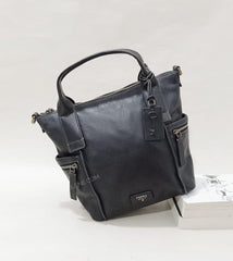 Fossil ZB6696001 Emerson Medium Leather Satchel in Black