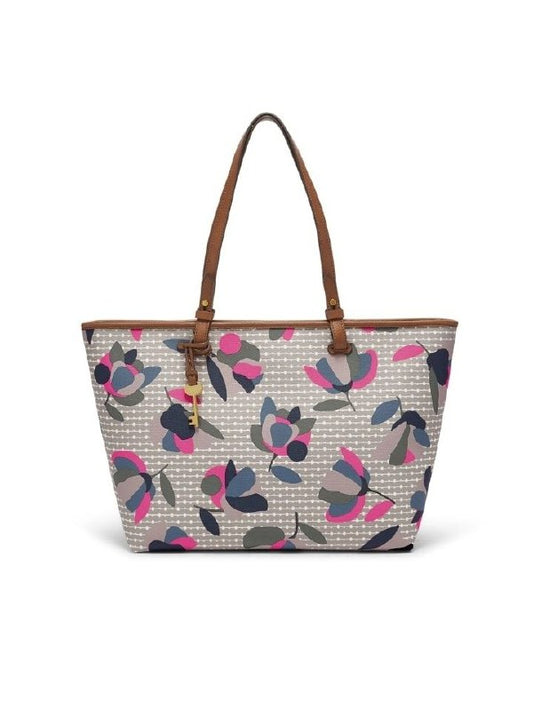 Fossil Zb7499782 Rachel Ew Tote Floral Multi / White