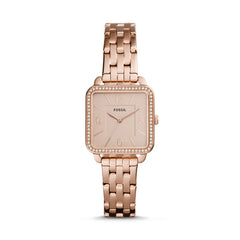 Fossil BQ3366IE Shiloh Three Hand Rose Gold Tone Stainless Steel Watch