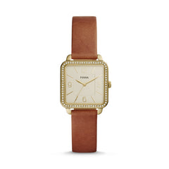 Fossil Bq3369ie Shiloh Three-hand Brown Leather Watch