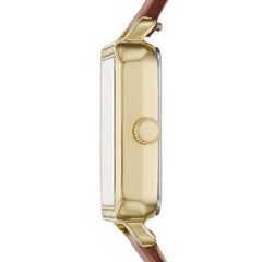 Fossil Bq3369ie Shiloh Three-hand Brown Leather Watch