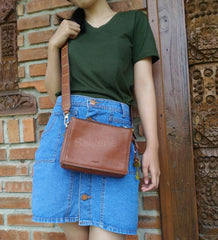 Fossil Zb7374200 Campbell Crossbody Brown Bag