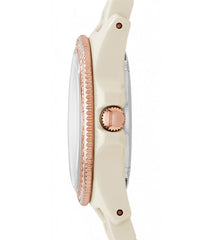 Fossil Ce1090 Cecile Toasted Almond Ceramic Watch
