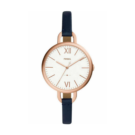 Fossil ES4355 Annette Three Hand Navy Leather Watch
