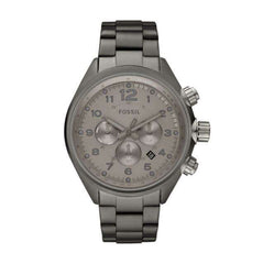 Fossil CH2802 Flight Chronograph Smoke Stainless Steel Watch