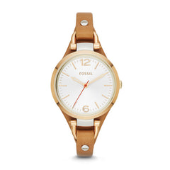 Fossil Es3565 Georgia Tan Leather Watch