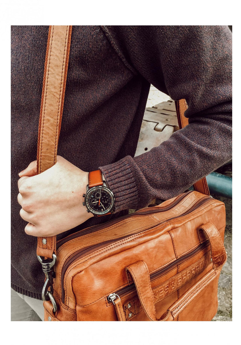Goodwin chronograph black silicone watch shop