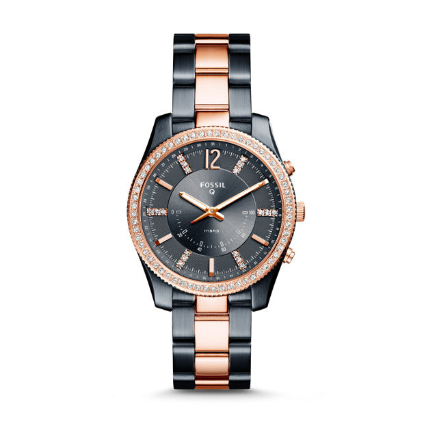 Rose Gold Gold Hybrid Watch Q Gazer Rose Gold Tone Hybrid Smartwatch