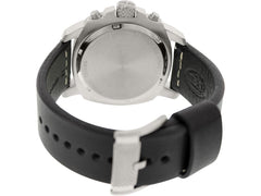 Fossil Fs4928 Machine Chronograph Black Dial Black Leather Watch