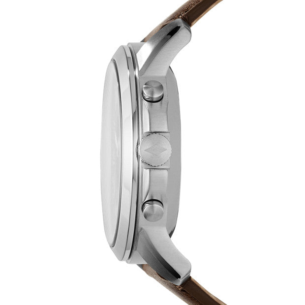Fossil Ftw1156 Q Grant Hybrid Smartwatch Leather Strap Brown