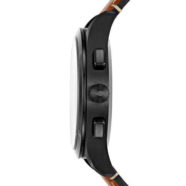 Fossil Ftw1206 Q Activist Brown Black Hybrid Smart Watch Balilene