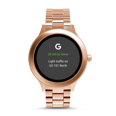 Fossil Ftw6000 Q Venture Bracelet Smartwatch In Rose Gold