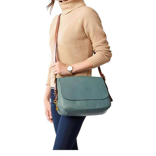 Fossil ZB6760449 Harper Large Saddle Crossbody Artic