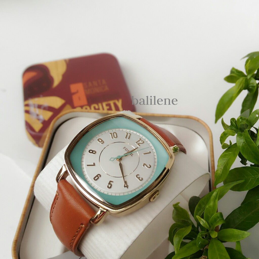 Jam Tangan Fossil Es3996 Idealist Light Brown Leather Watch
