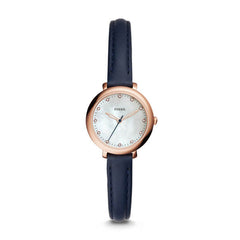 Fossil Es4083 Jacqueline Mini Mother Of Pearl Navy Ladies Watch
