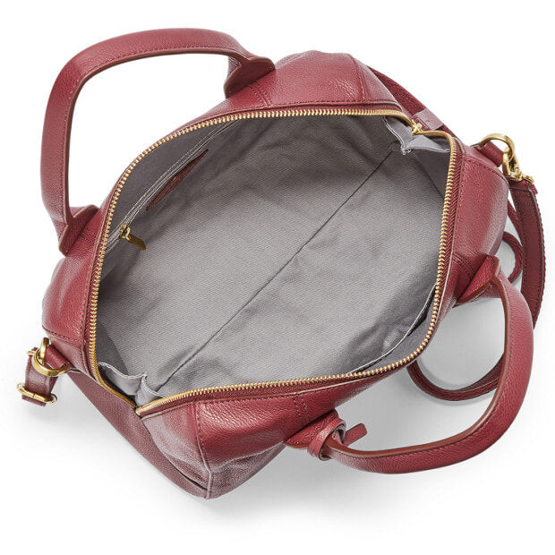 Tas Fossil Shb1716607 Jori Large Satchel Cabernet Balilene