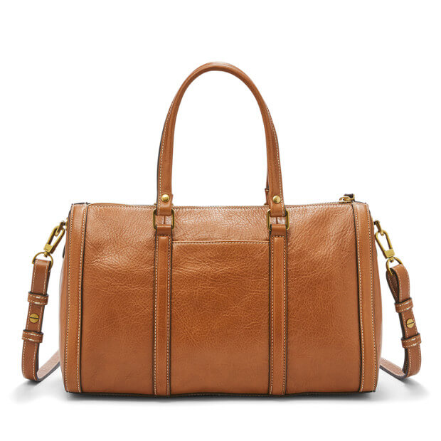 Fossil kendall hot sale leather satchel