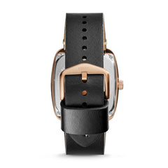 Fossil ME3156 Rutherford Automatic Three Hand Black Leather Watch