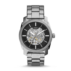 Fossil ME3114 Machine Black Dial Stainless Steel Automatic Watch
