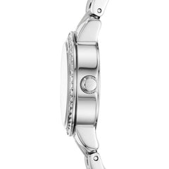 Fossil Bq1427 Petite Stainless Steel Silver Tone Glitz Watch