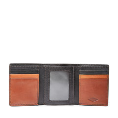 Fossil SML1436016 Easton RFID Trifold Black Multi