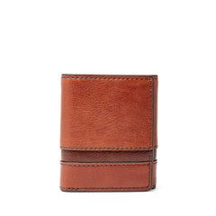 Fossil Sml1436914 Easton RFID Trifold Brown Multi
