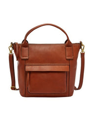 Fossil Shb2098210 Aida Satchel Medium Brown