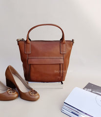 Fossil Shb2098210 Aida Satchel Medium Brown