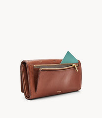 Fossil Sl7921914 Rfid Logan Flap Brown Multi