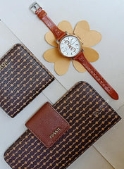 Fossil Swl1885249 Madison Slim Clutch Medium Multi Brown