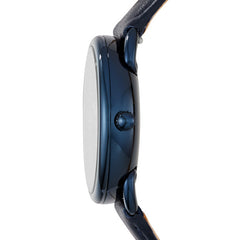 Fossil Es4092 Tailor Multifunction Blue Leather Watch
