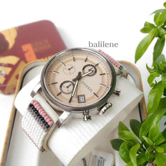 Fossil X Me To We Boyfriend Chronograph Multi Colored Beaded